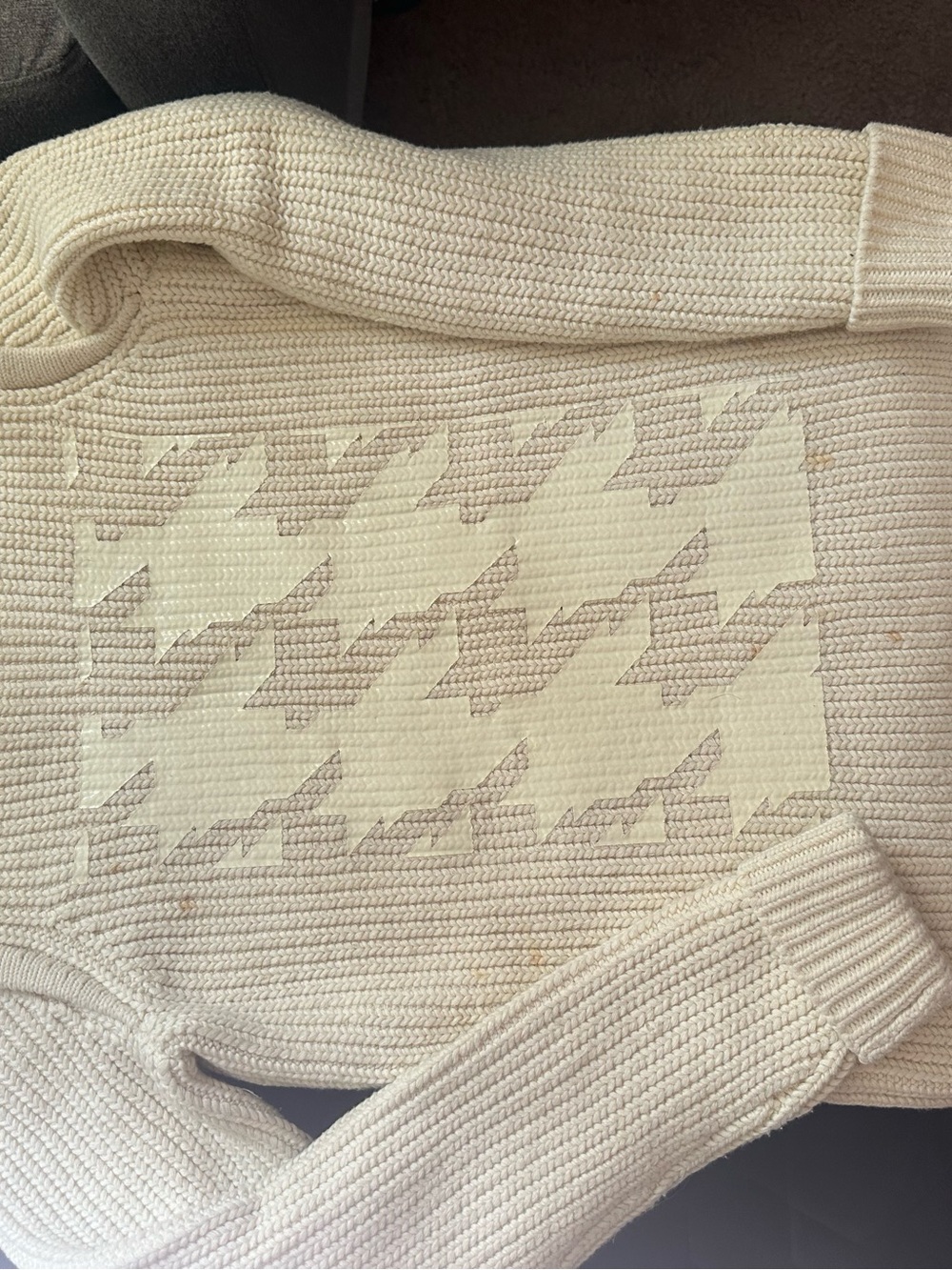 Tibi Armadillo Intarsia Sweater